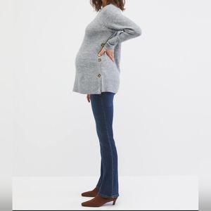 Motherhood Gray Maternity Sweater Tunic 3X